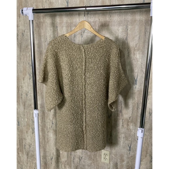Cheap Monday Zyracuse Sweater Women Sz Small Tan Teddy Boho Chunky Knit Fall - Picture 6 of 9